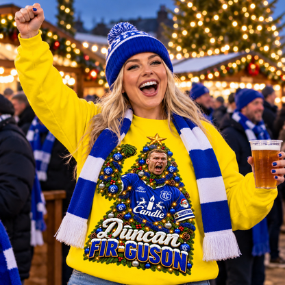 Duncan Ferguson Everton Christmas Jumper
