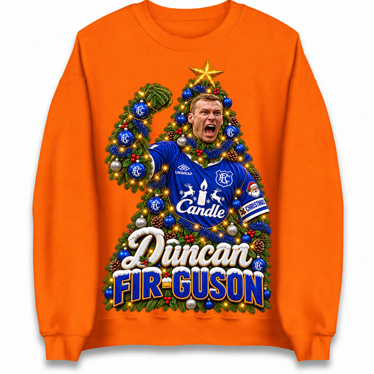 Duncan Ferguson Everton Christmas Jumper
