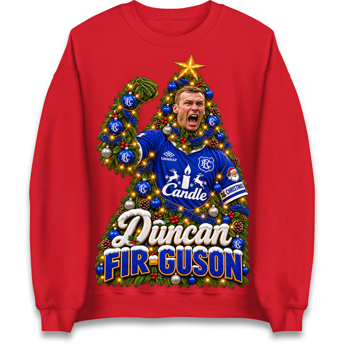 Duncan Ferguson Everton Christmas Jumper