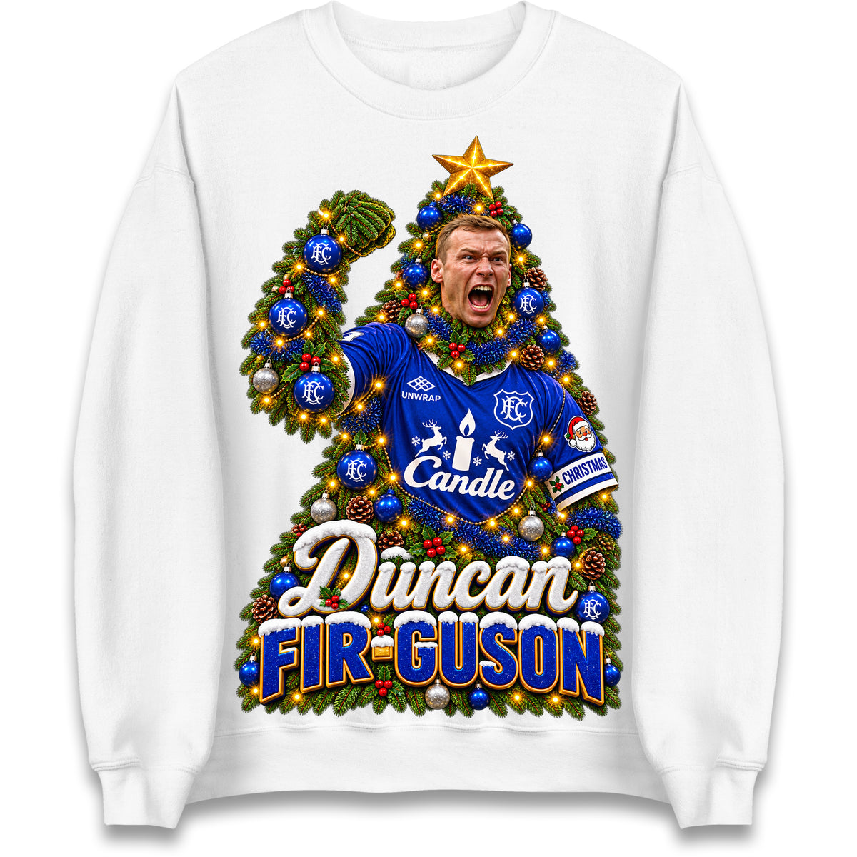 Duncan Ferguson Everton Christmas Jumper