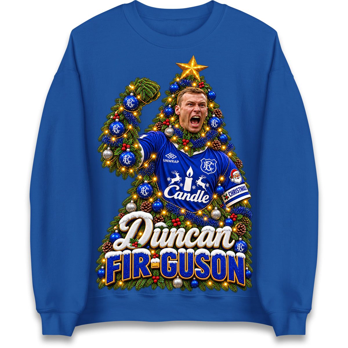 Duncan Ferguson Everton Christmas Jumper