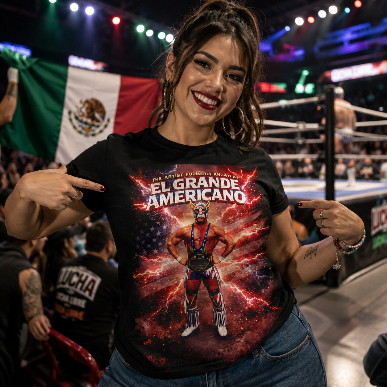 El Grande Americano Wrestling T Shirt