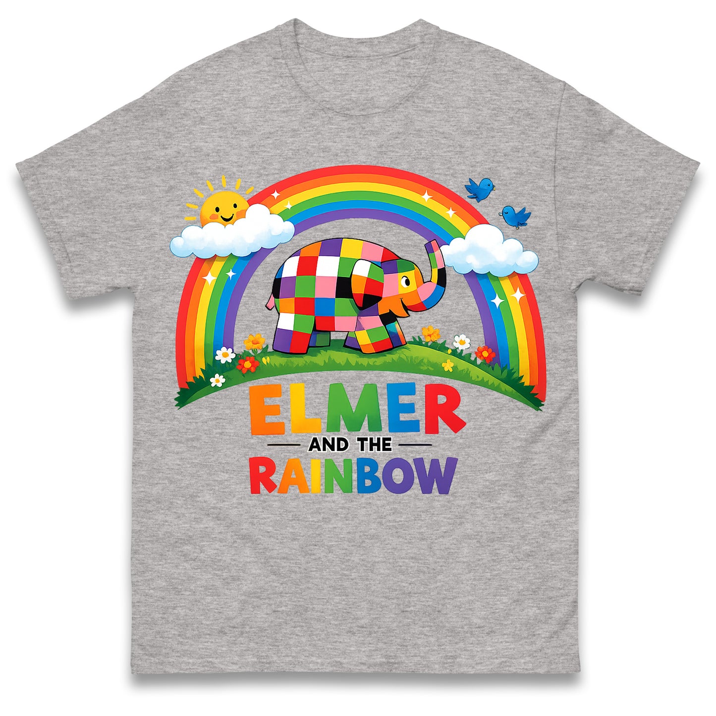 Elmer and The Rainbow Book Day T Shirt