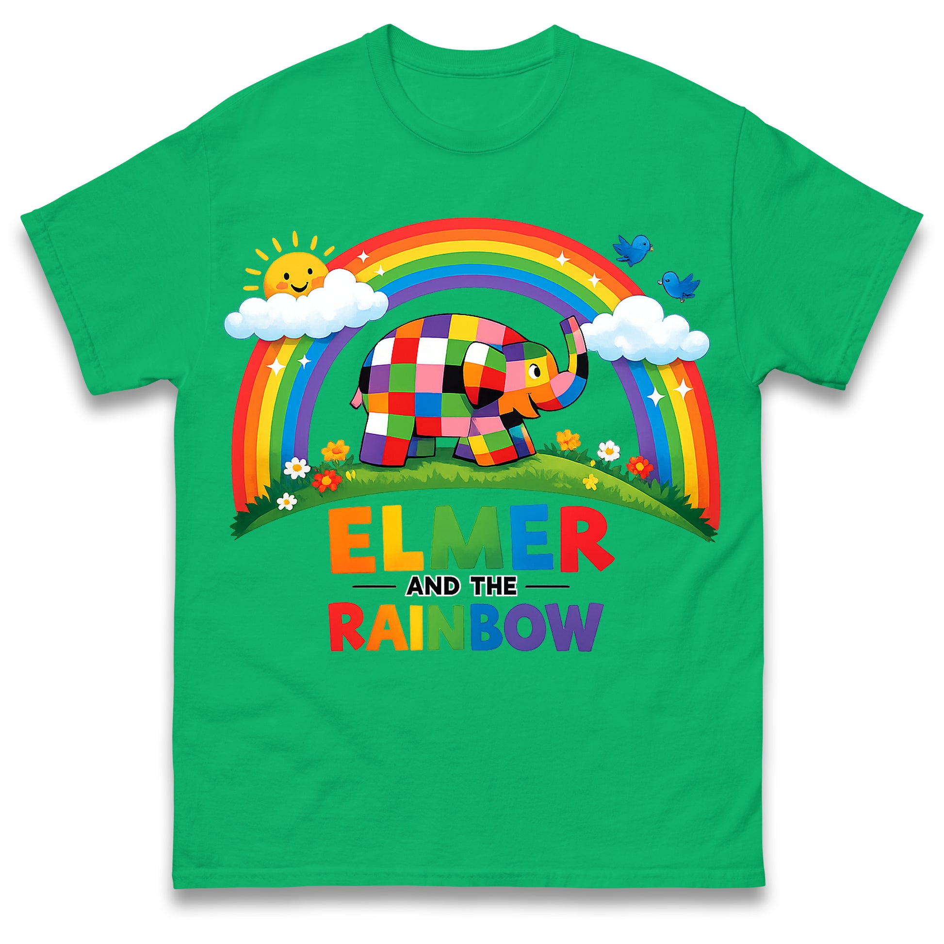 Elmer and The Rainbow Book Day T Shirt