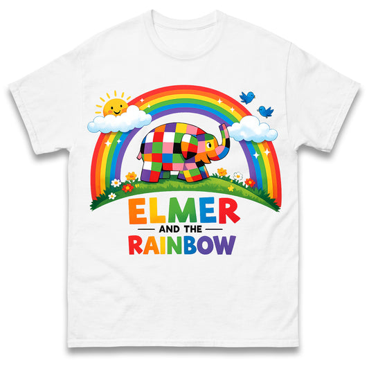 Kids Elmer and The Rainbow World Book Day T Shirt