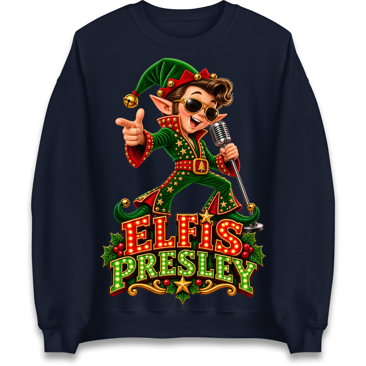 Elvis Presley Christmas Jumper
