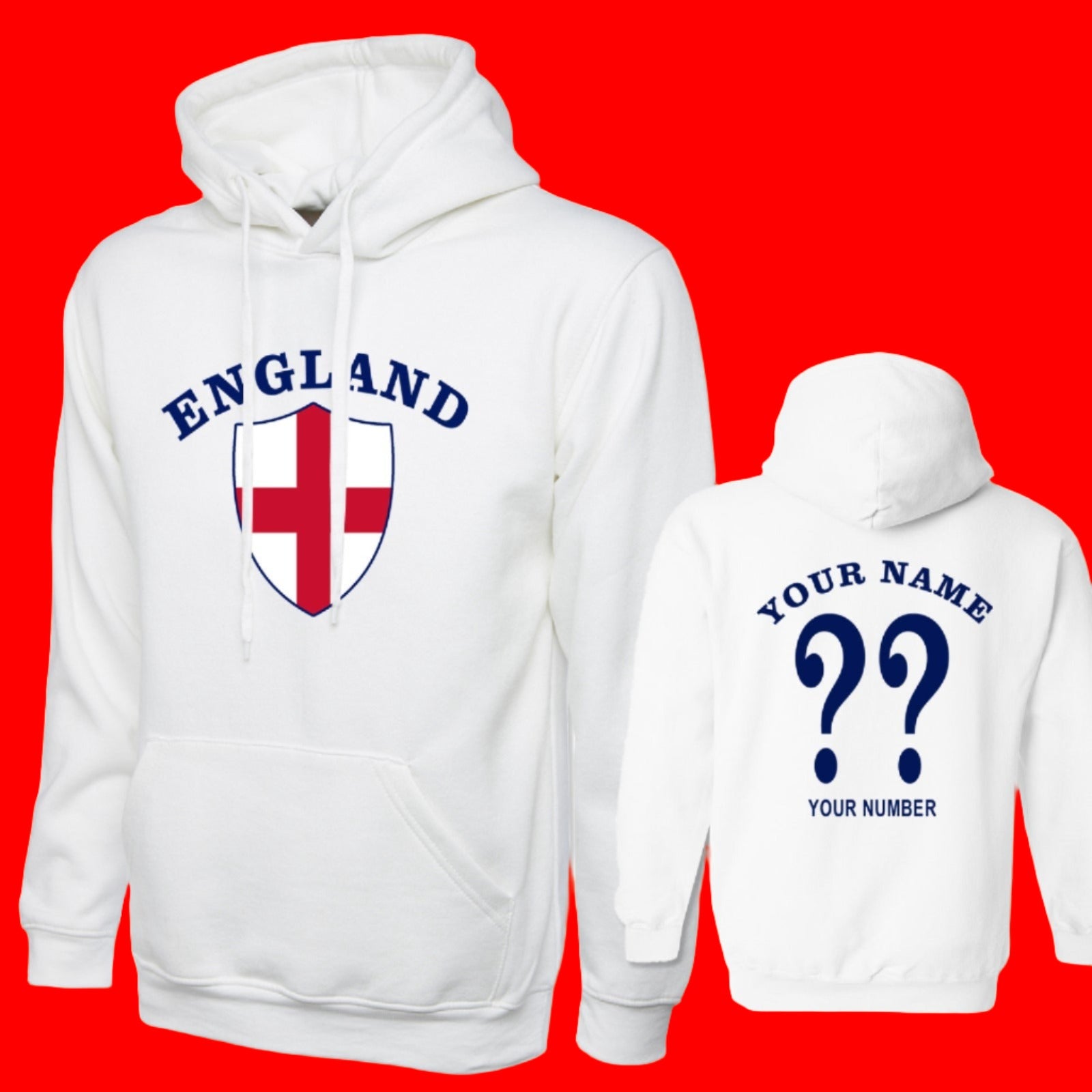 England Football Hoodie for Sale