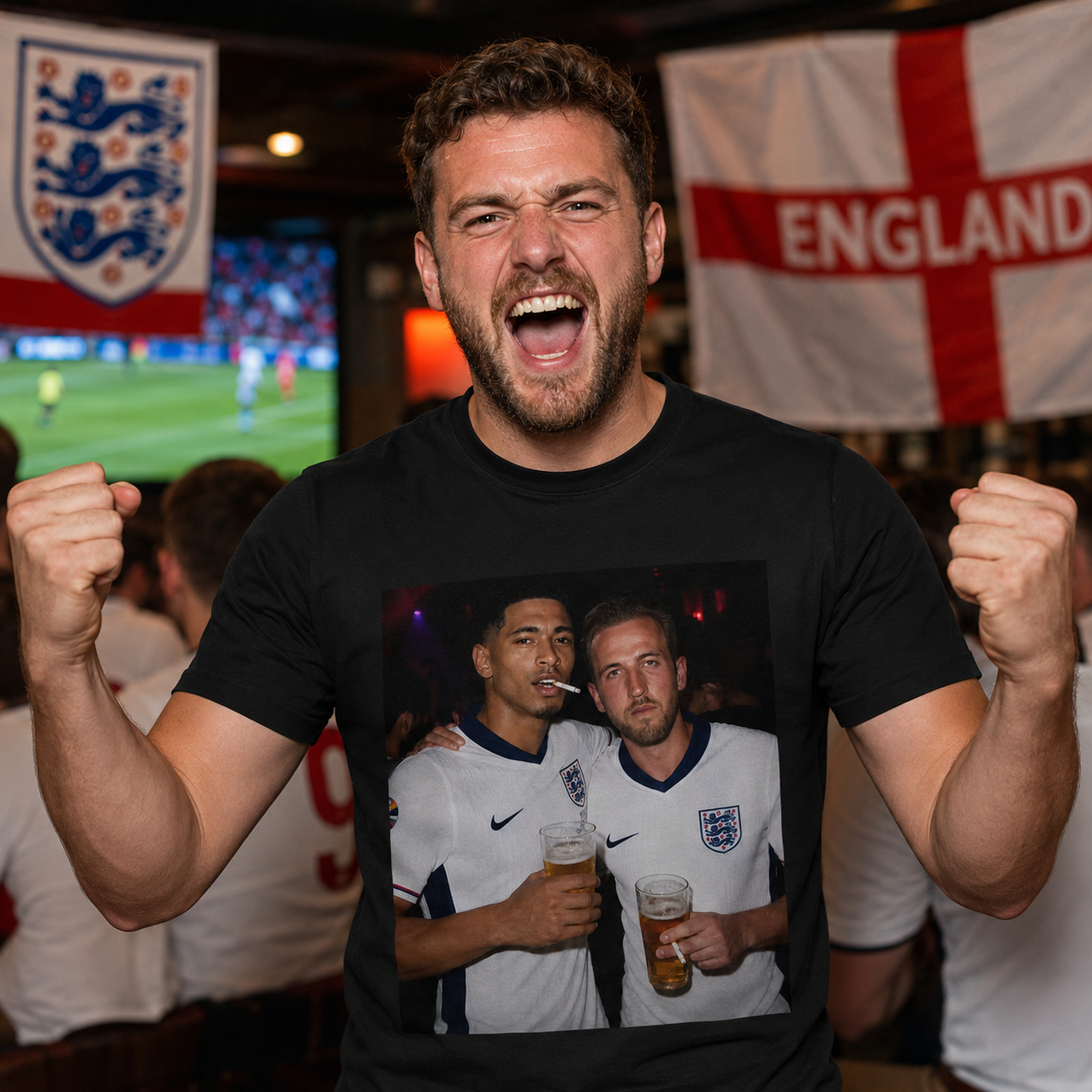 England Football T Shirt Football Inspired Supporter Shirt Kids Football Shirt