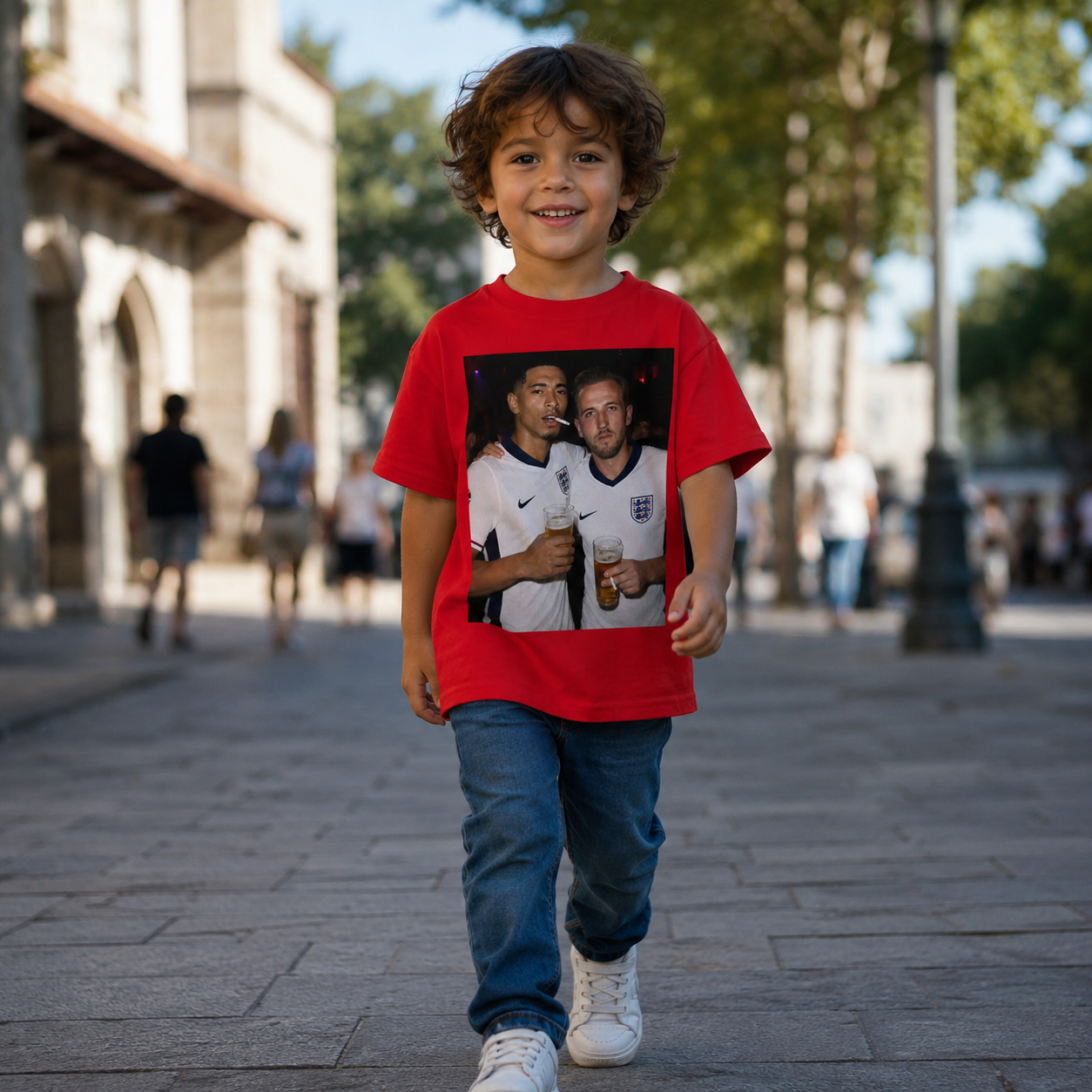 England Football T Shirt Football Inspired Supporter Shirt Kids Football Shirt