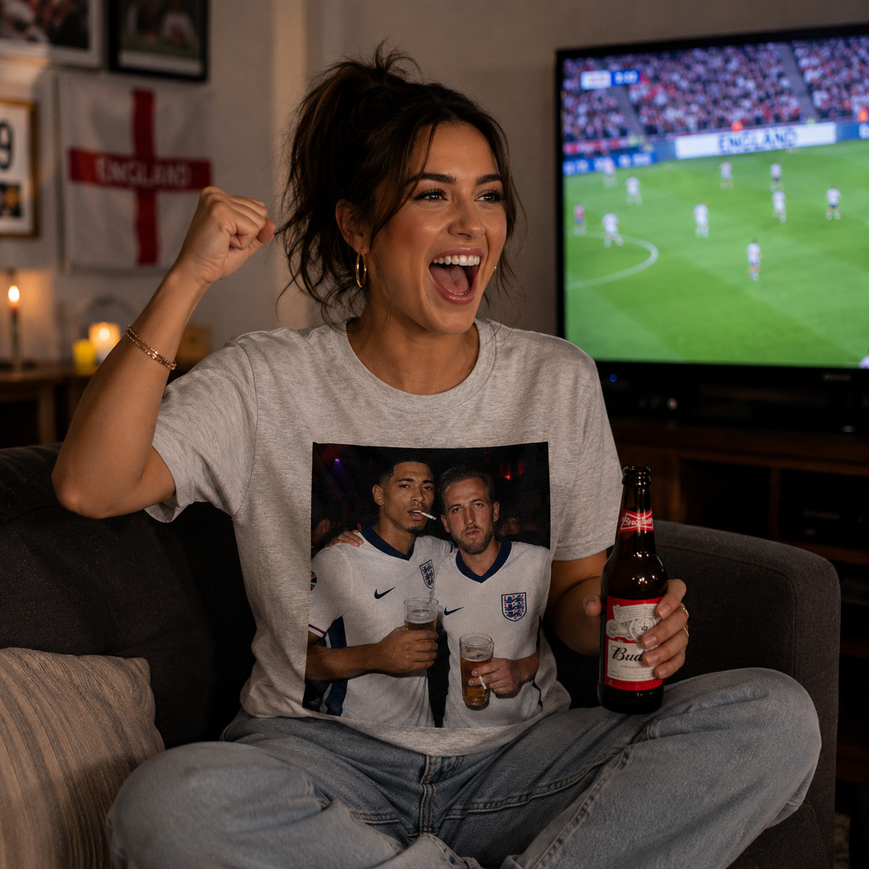 England Football T Shirt Football Inspired Supporter Shirt Kids Football Shirt