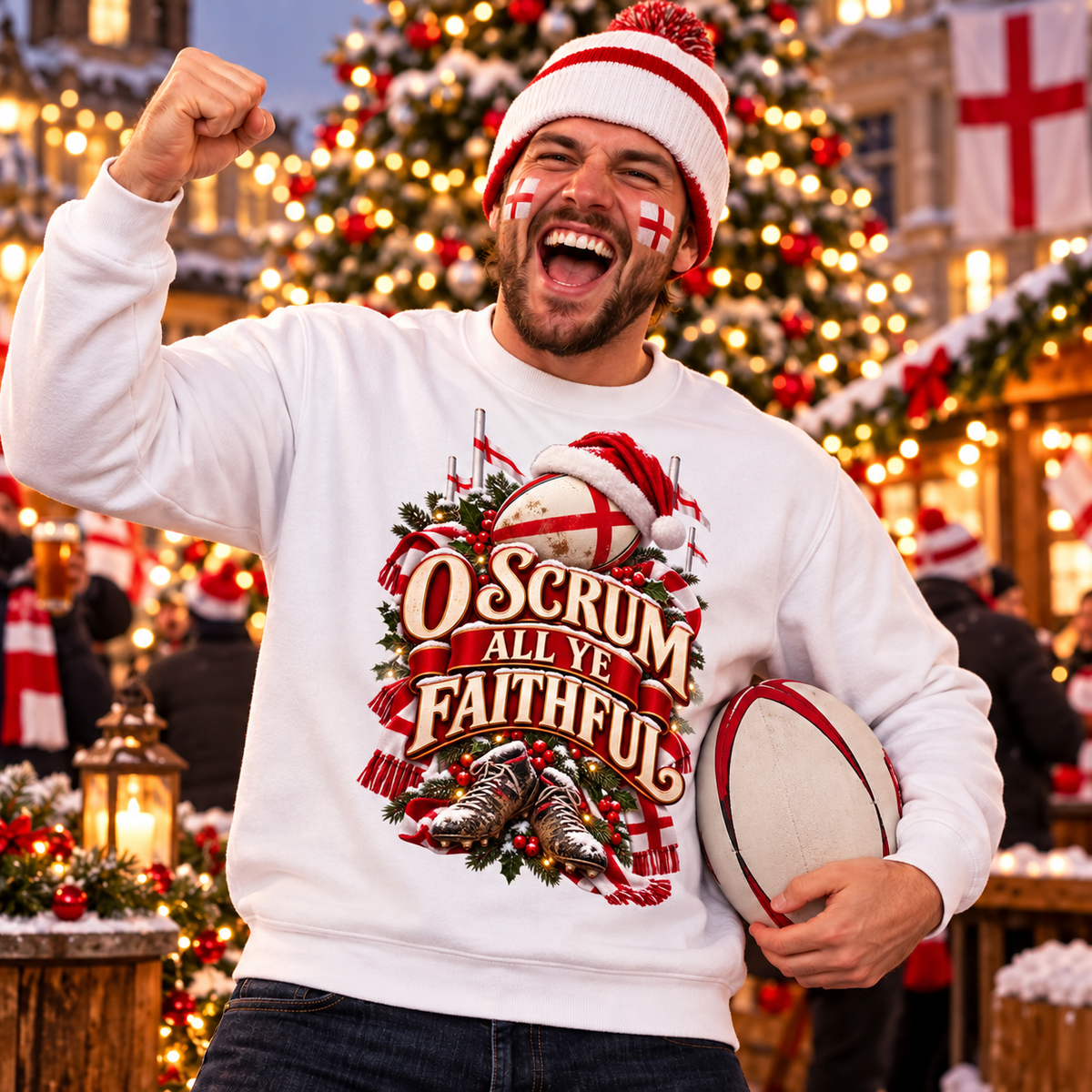 England Rugby Christmas Jumper