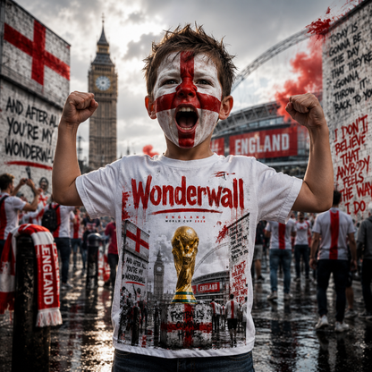 England Wonderwall World Cup 2026 Football Shirt