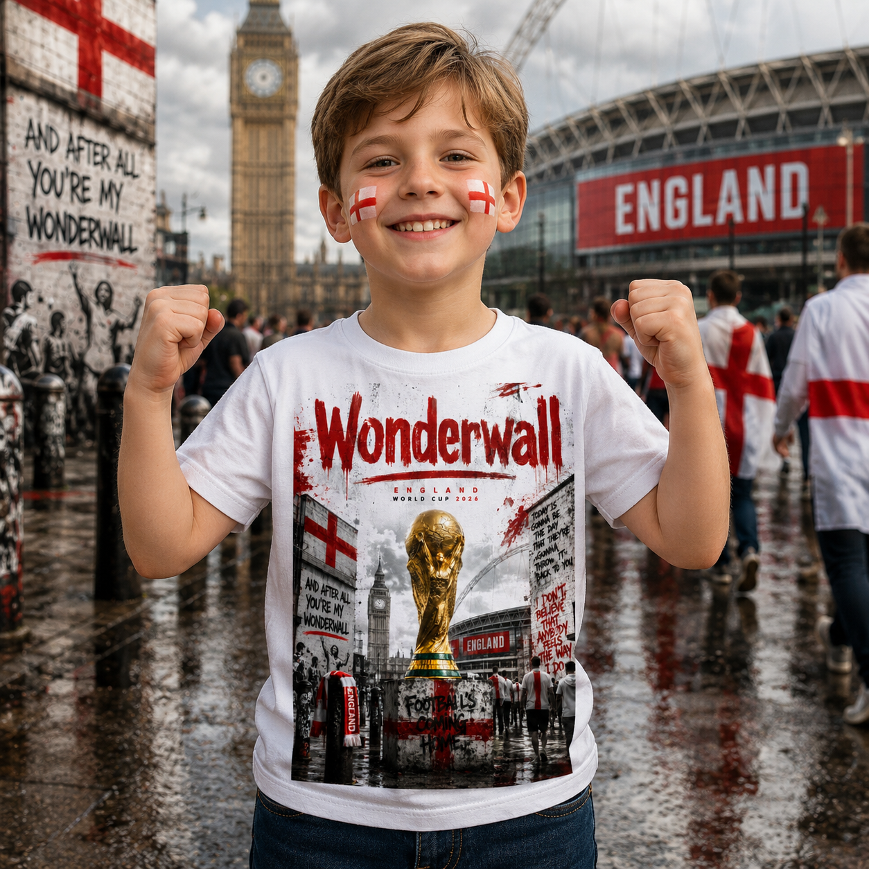 England Wonderwall World Cup 2026 Football Shirt