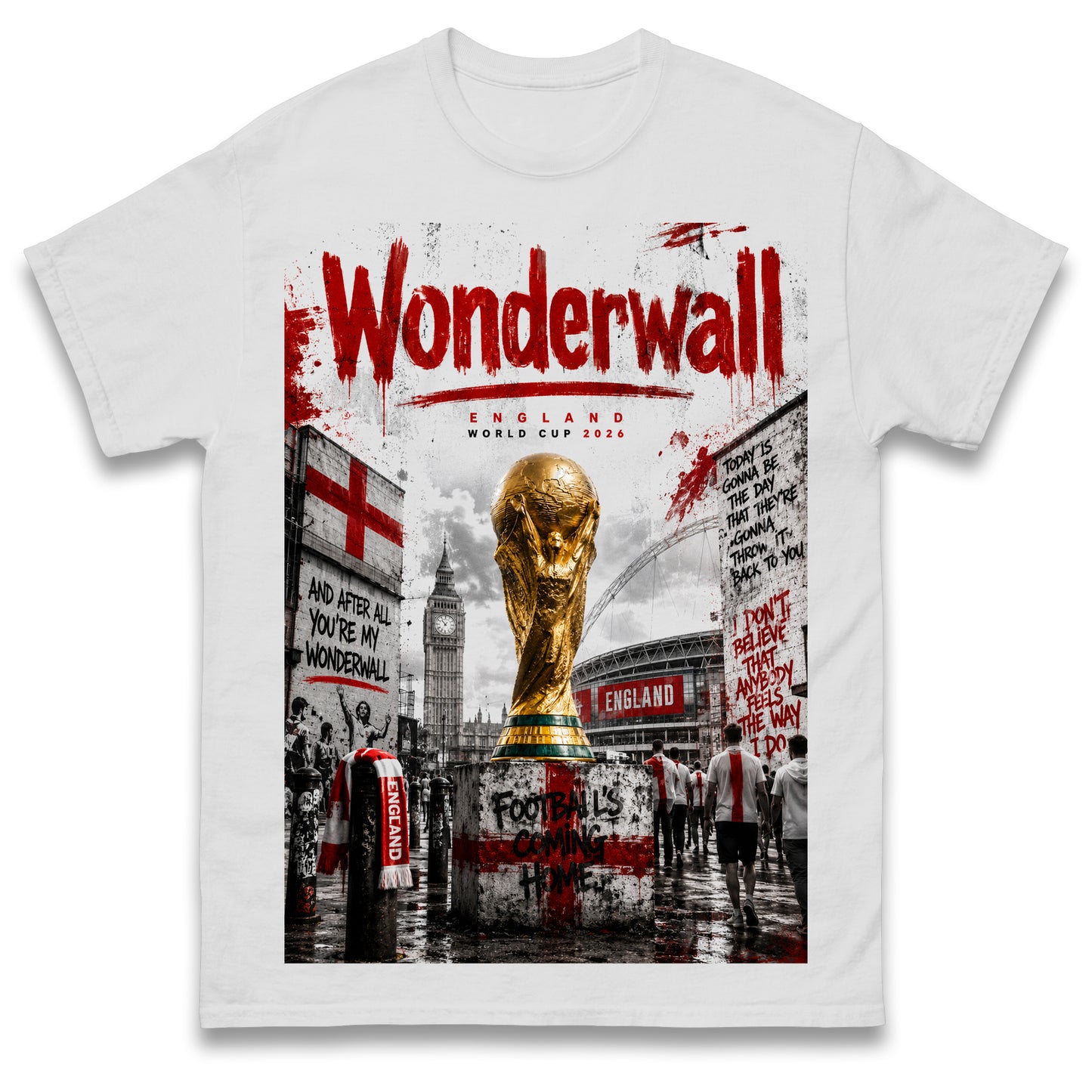 England Wonderwall World Cup 2026 Football Shirt