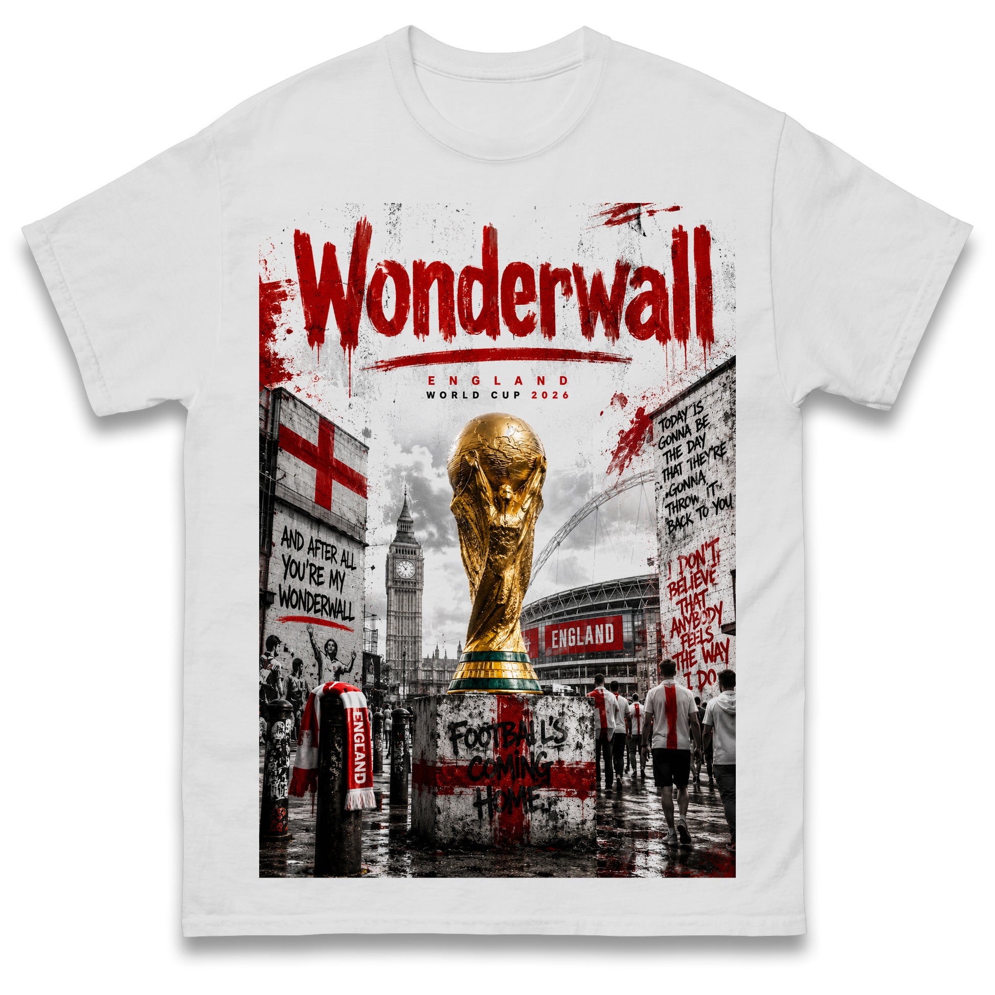 England Wonderwall World Cup 2026 Football Shirt