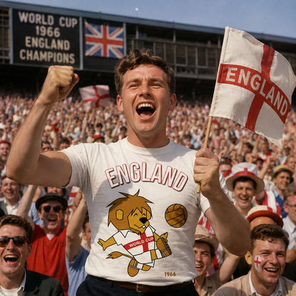 England World Cup Willie England 1966 T Shirt