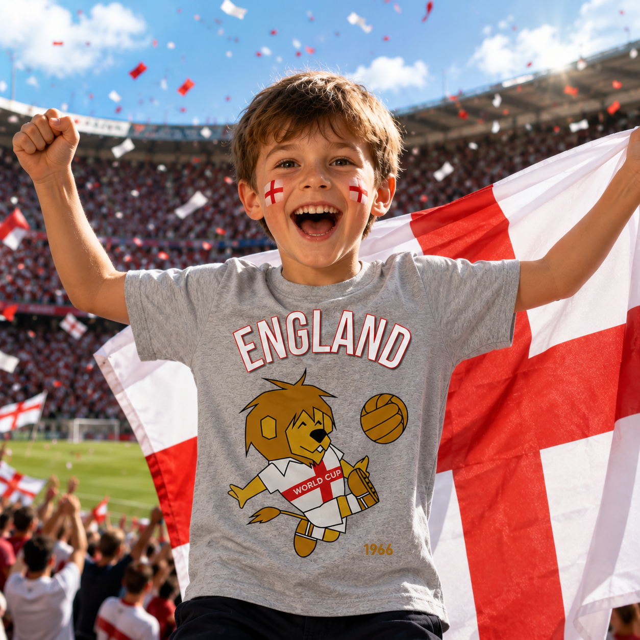 England World Cup Willie England 1966 T Shirt