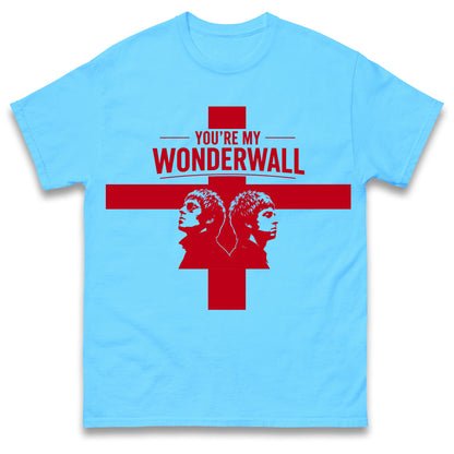 England Wonderwall Oasis World Cup T Shirt