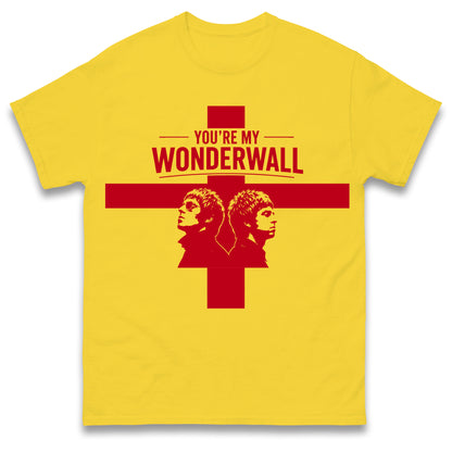 England Wonderwall Oasis World Cup T Shirt