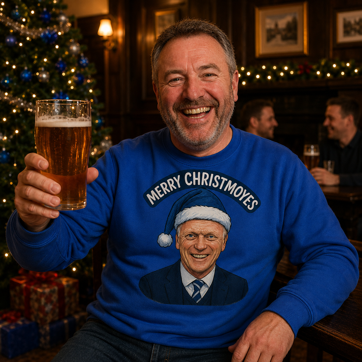 Everton Christmas Jumper Mens