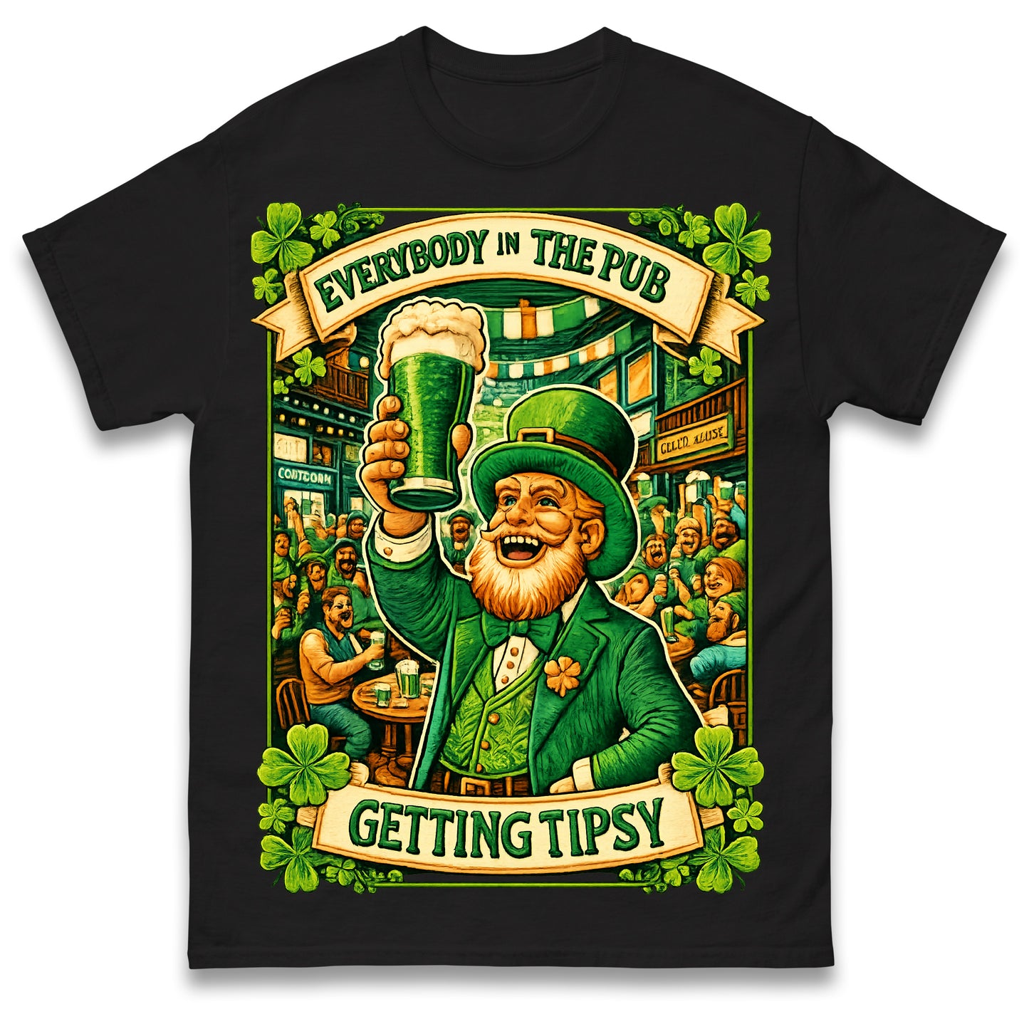 Everybody in The Pub Getting Tipsy T Shirt