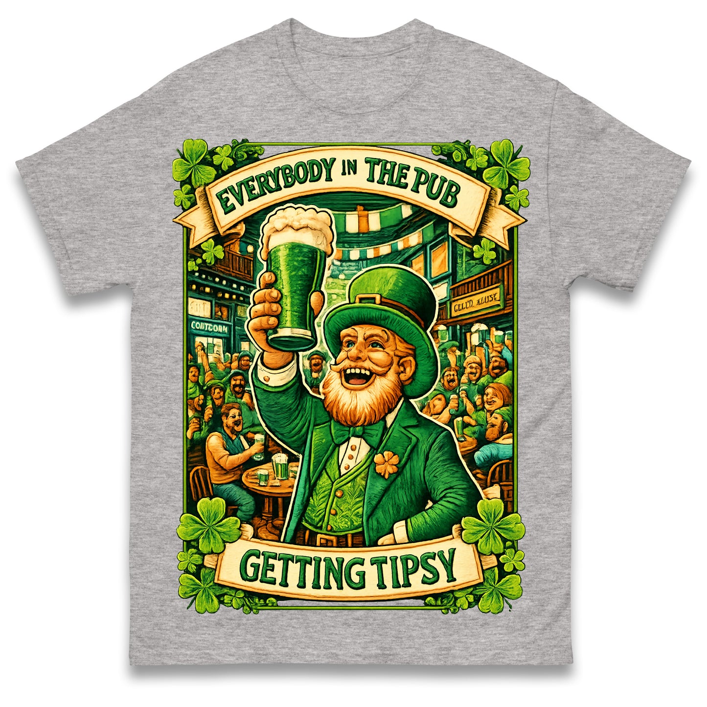 Everybody in The Pub Getting Tipsy T Shirt