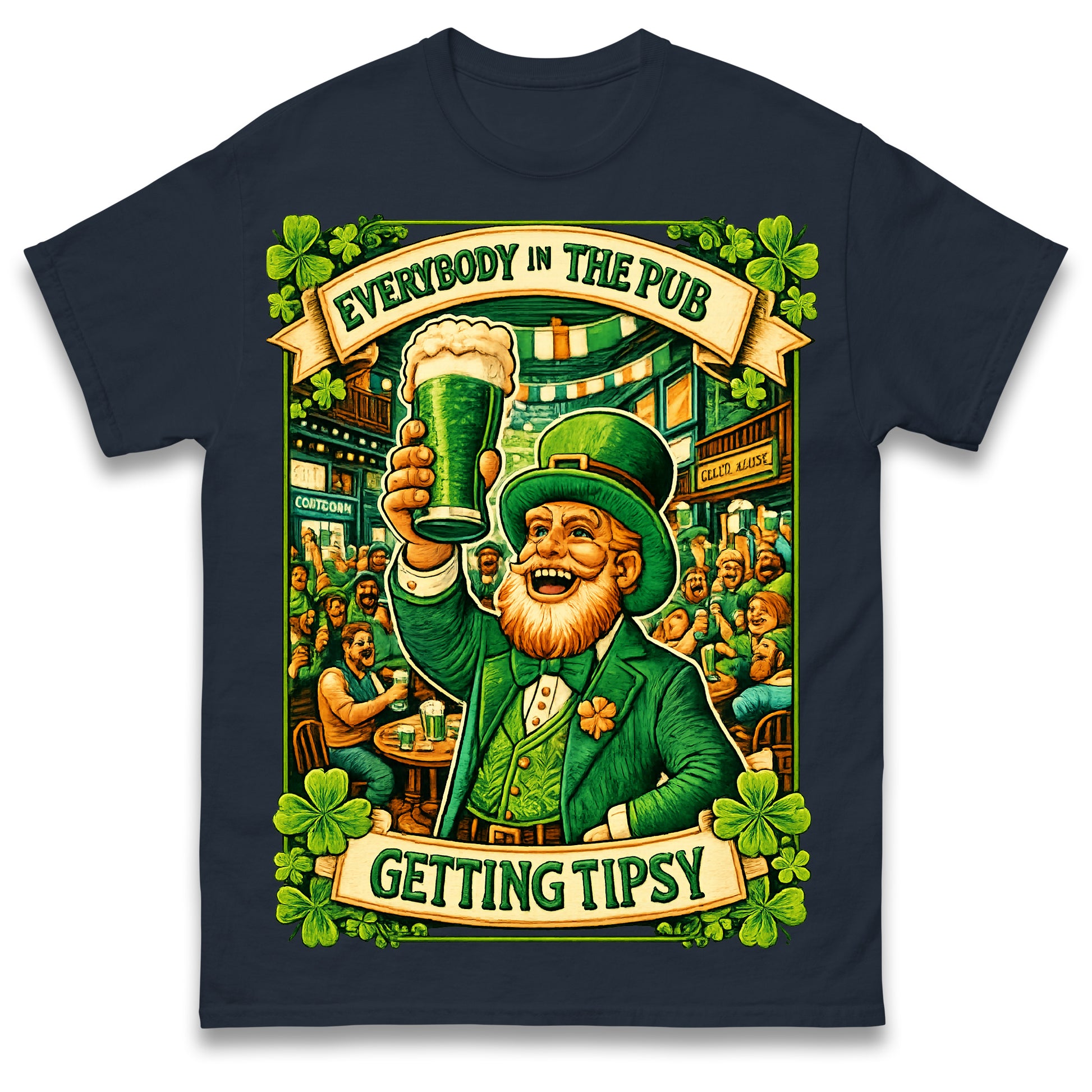 Everybody in The Pub Getting Tipsy T Shirt