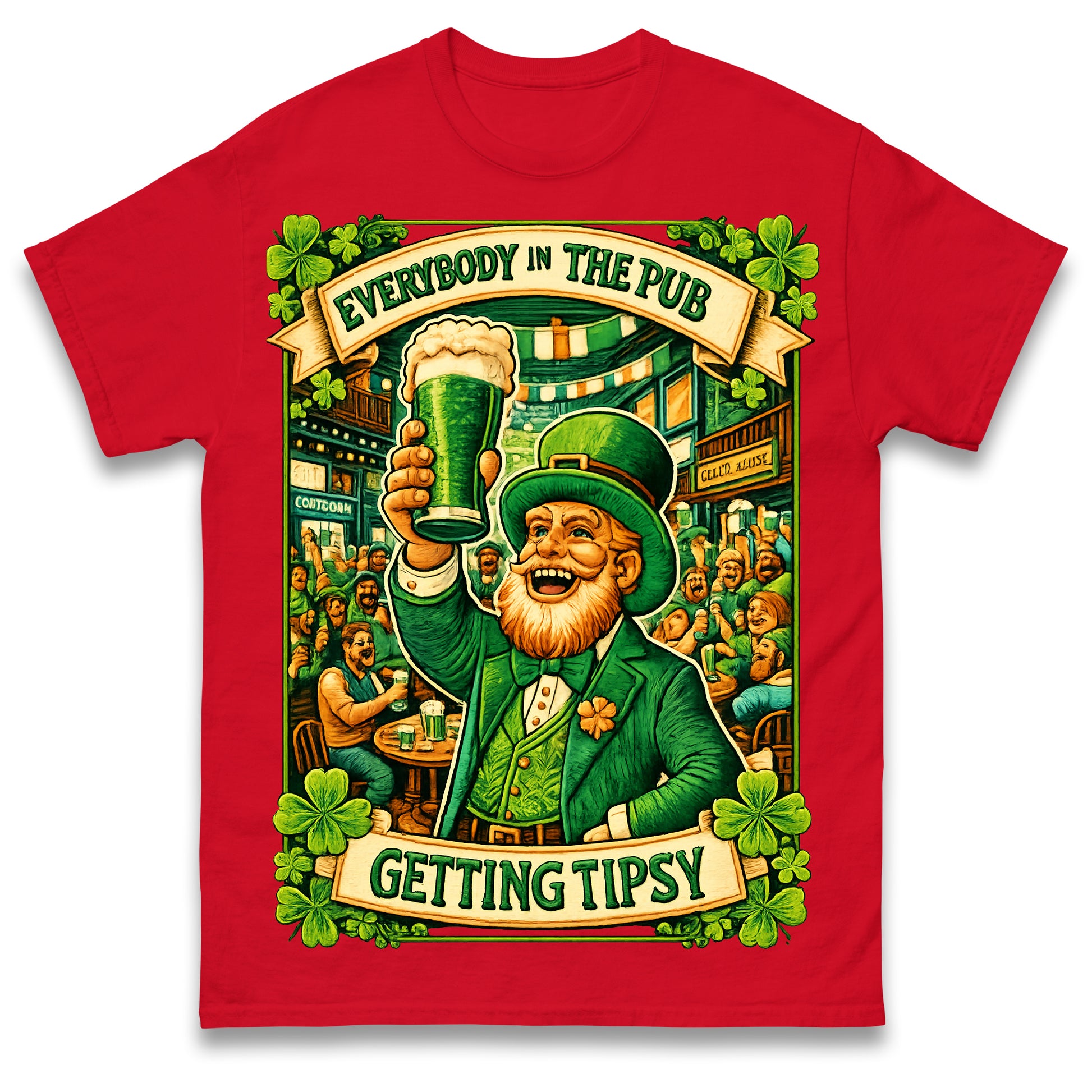 Everybody in The Pub Getting Tipsy T Shirt