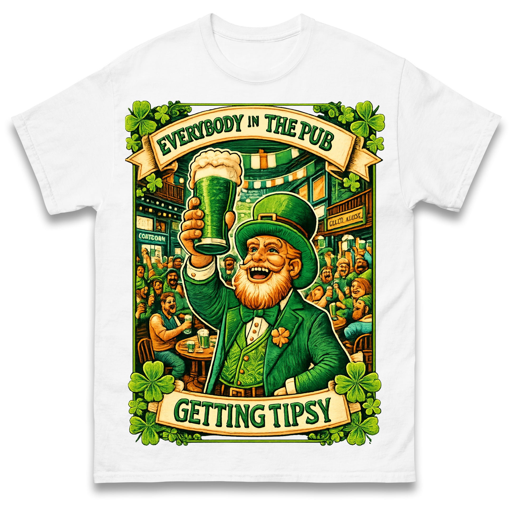 Everybody in The Pub Getting Tipsy T Shirt