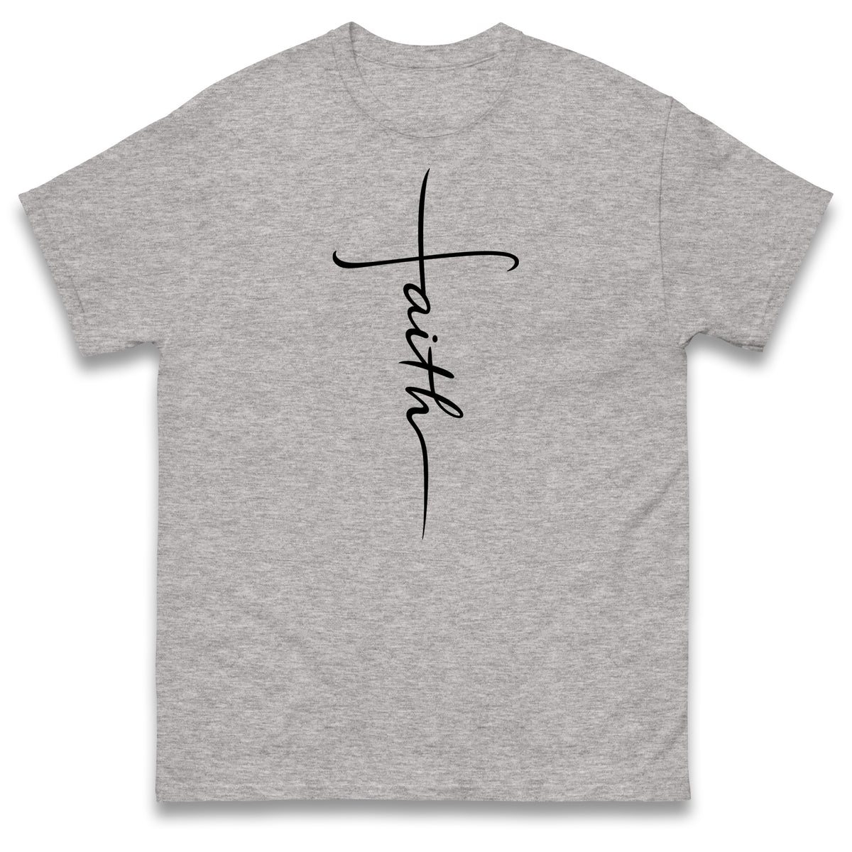 Faith T Shirt Faith Cross Shirt Religious Christian Gift Inspirational Minimalist Design