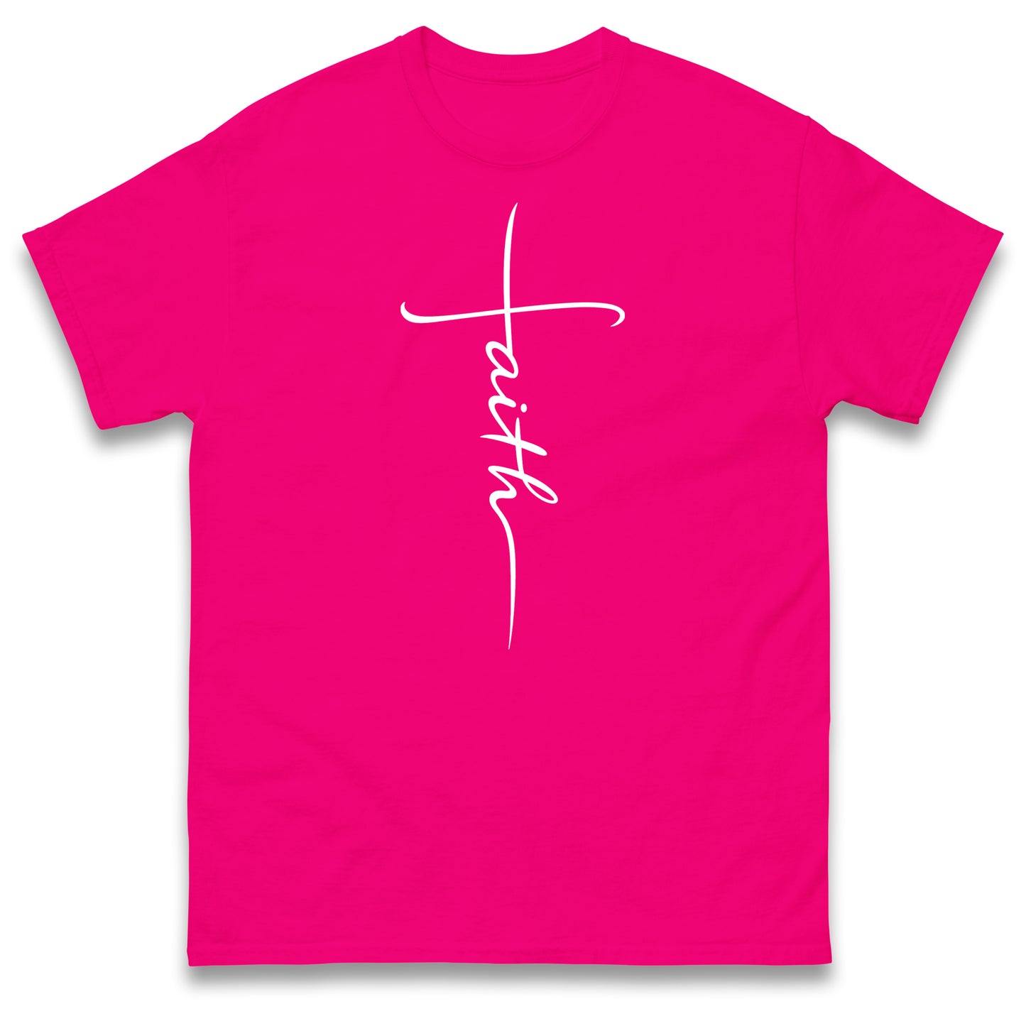 Faith T Shirt Faith Cross Shirt Religious Christian Gift Inspirational Minimalist Design