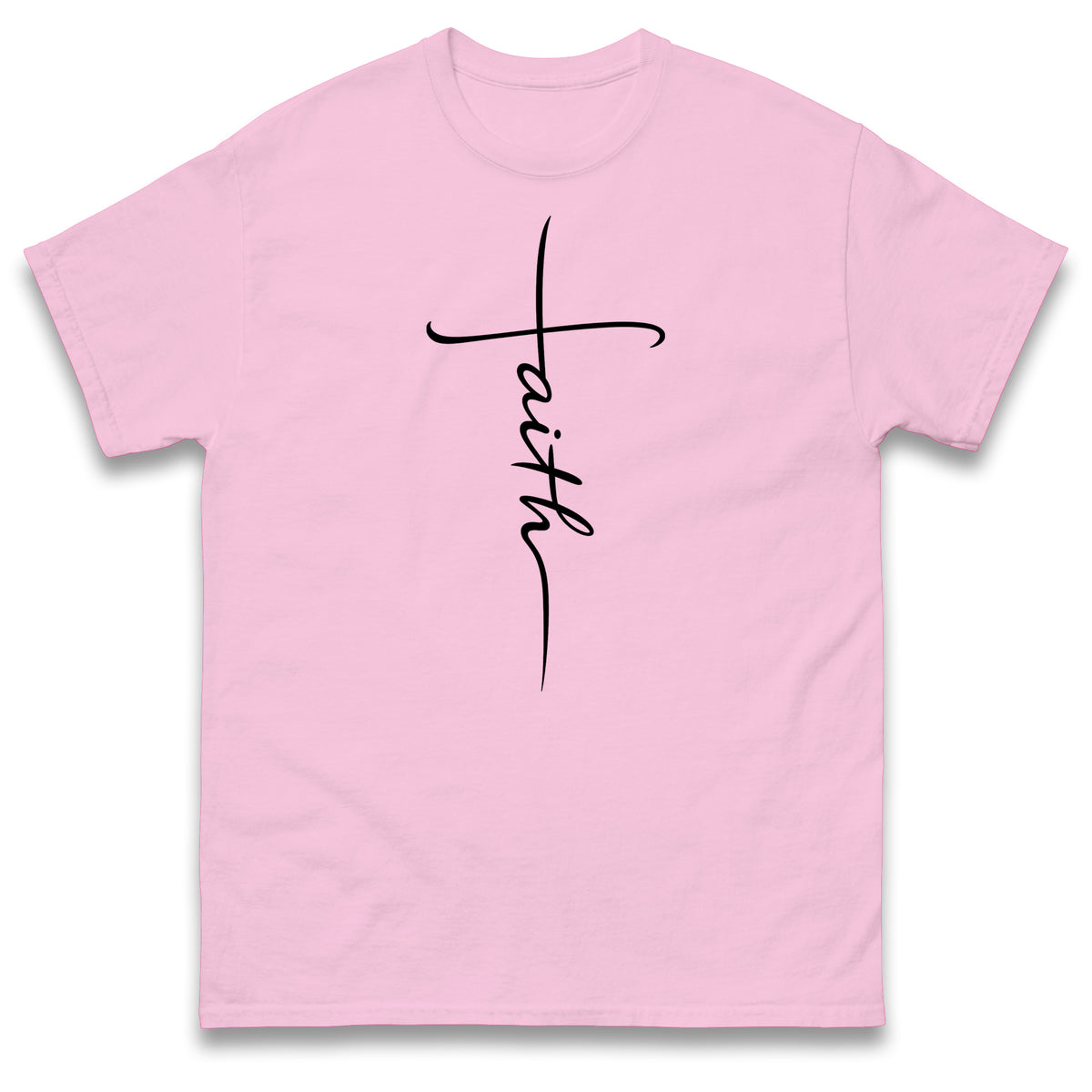 Faith T Shirt Faith Cross Shirt Religious Christian Gift Inspirational Minimalist Design