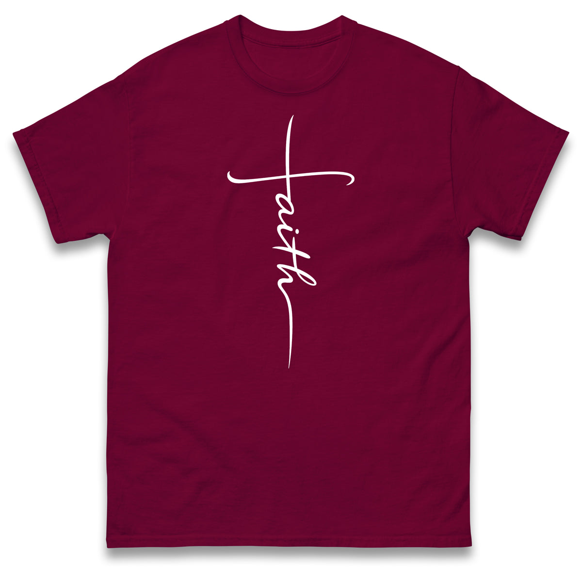 Faith T Shirt Faith Cross Shirt Religious Christian Gift Inspirational Minimalist Design