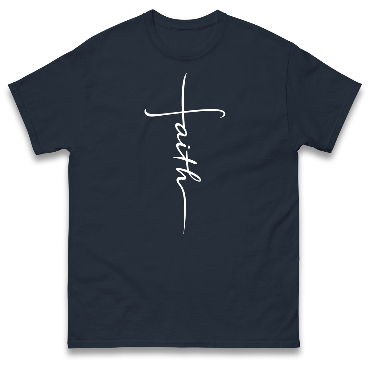 Faith T Shirt Faith Cross Shirt Religious Christian Gift Inspirational Minimalist Design