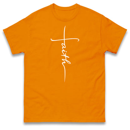 Faith T Shirt Faith Cross Shirt Religious Christian Gift Inspirational Minimalist Design