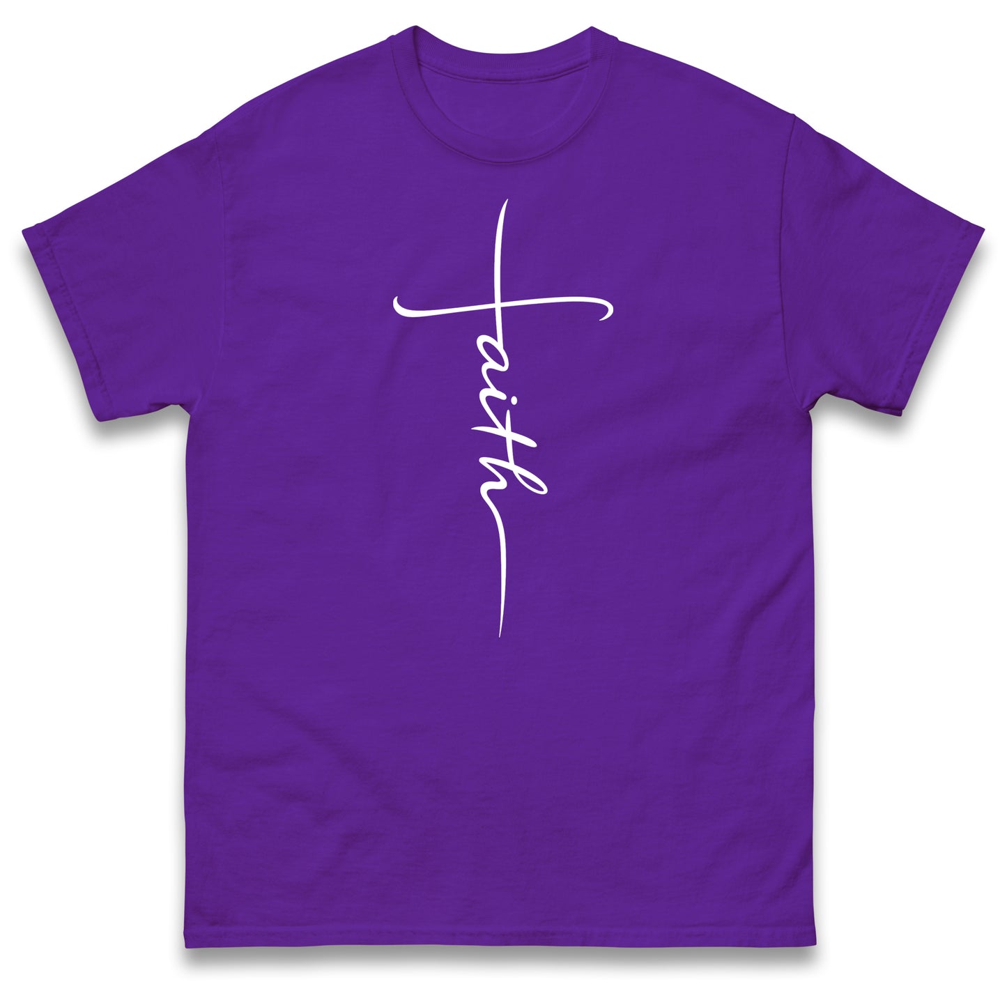 Faith T Shirt Faith Cross Shirt Religious Christian Gift Inspirational Minimalist Design