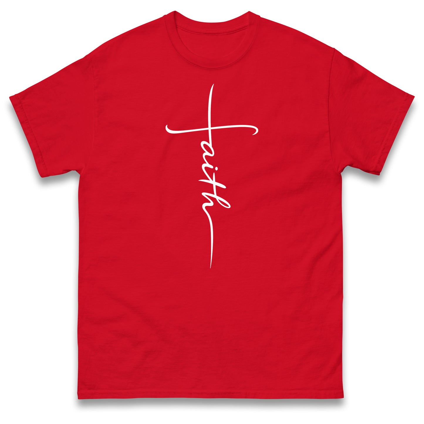 Faith T Shirt Faith Cross Shirt Religious Christian Gift Inspirational Minimalist Design