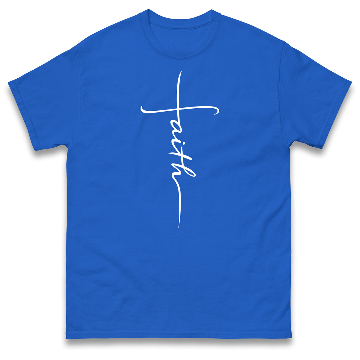Faith T Shirt Faith Cross Shirt Religious Christian Gift Inspirational Minimalist Design