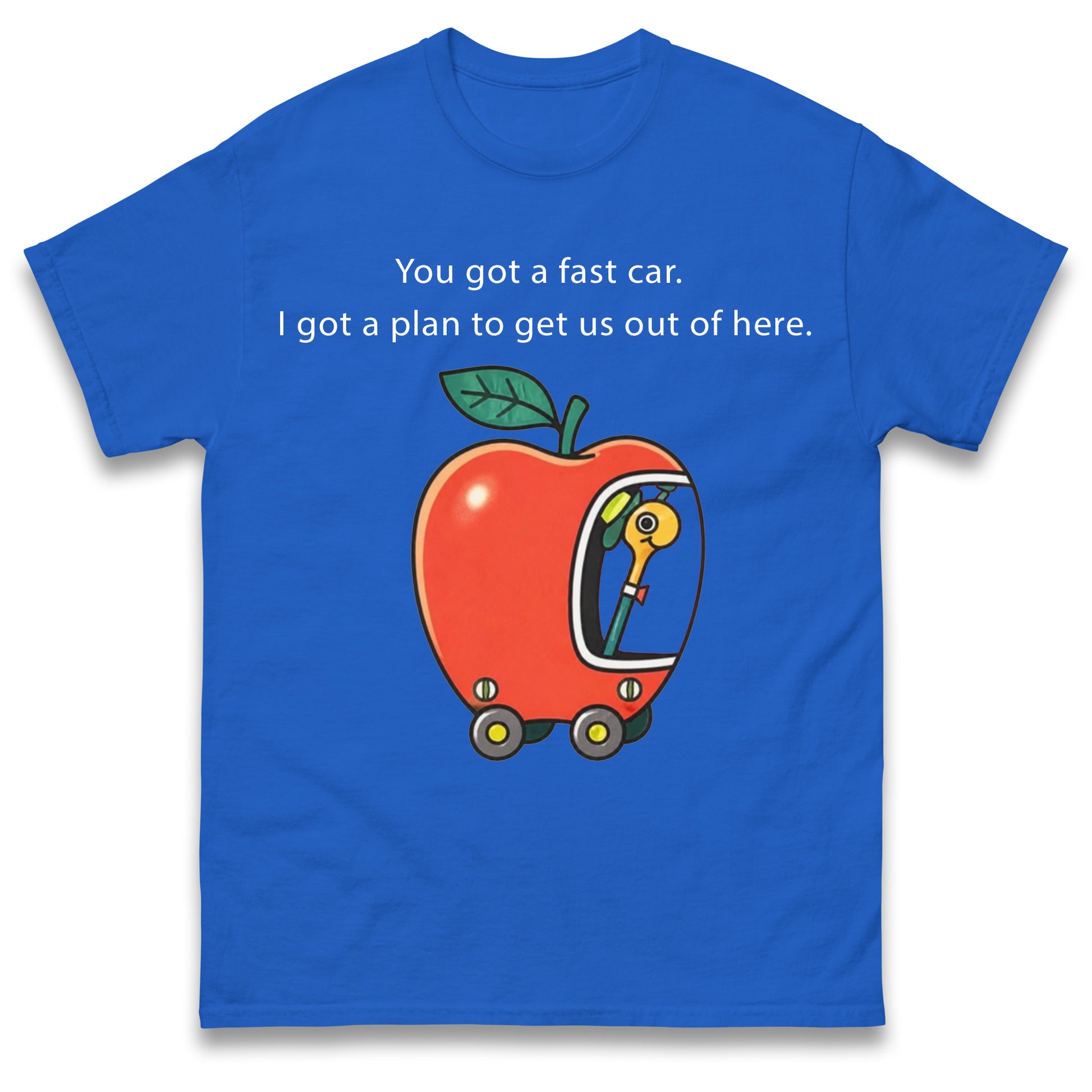Fast Car T Shirt Apple Car Driving Design Tracy Chapman Quote Tee