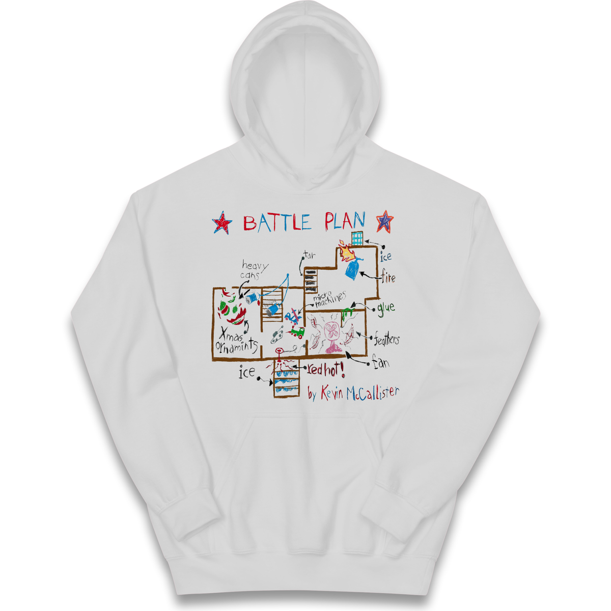 home alone battle plan Kids Hoodie