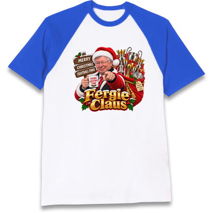 Man United Christmas Raglan T-Shirt