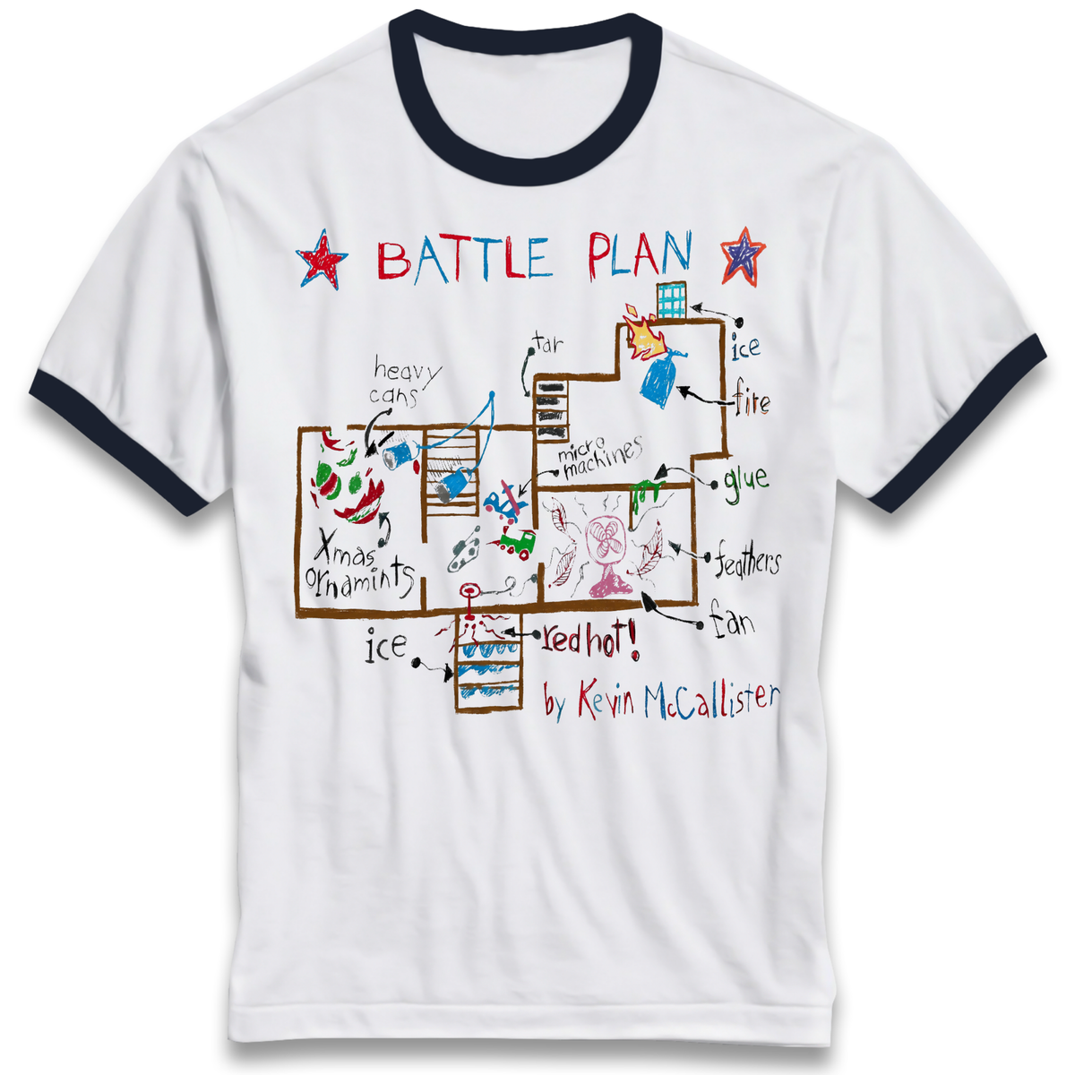 home alone battle plan Ringer T-Shirt