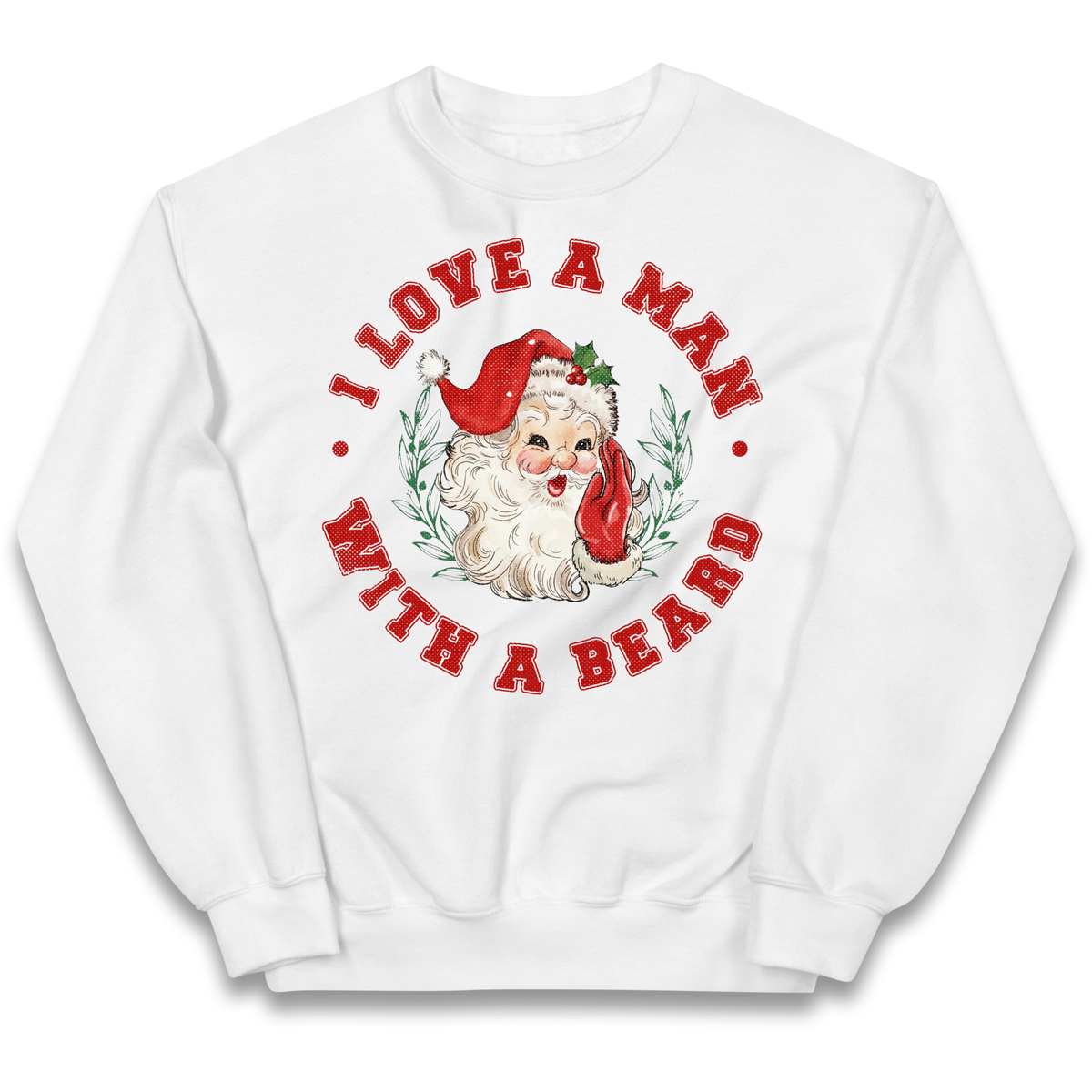 I Love A Man With A Beard Kids Jumper
