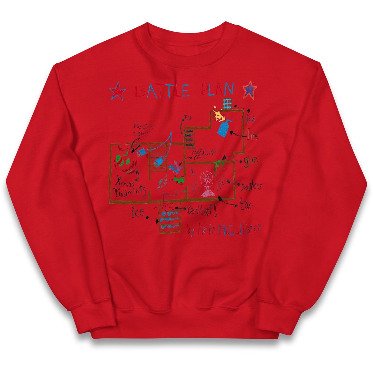 home alone battle plan Kids Jumper