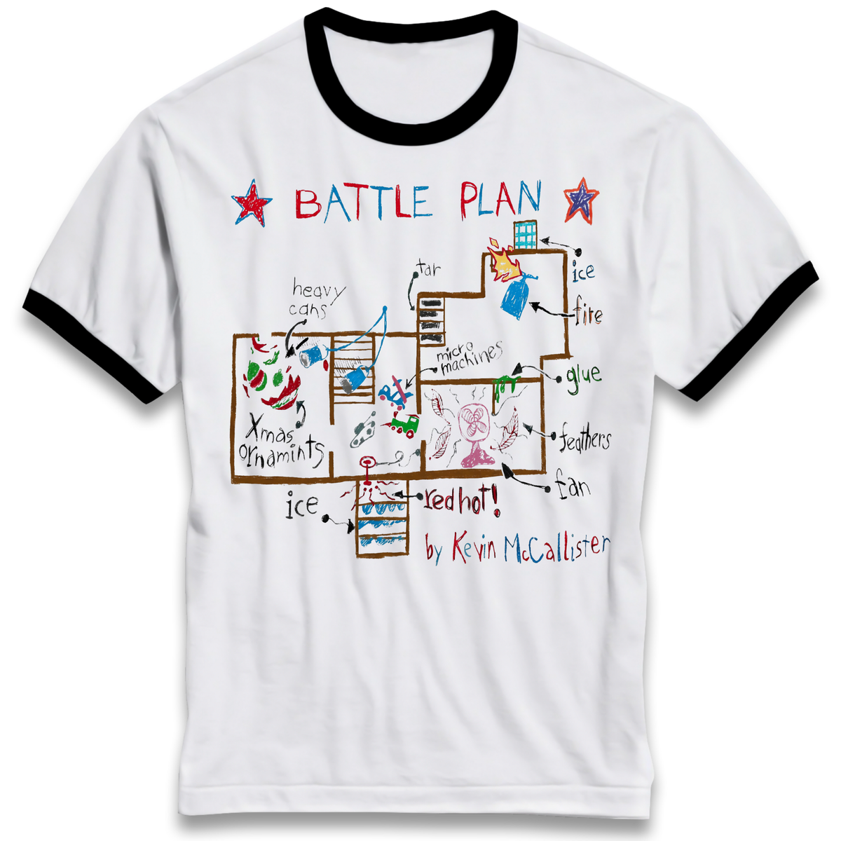 home alone battle plan Ringer T-Shirt