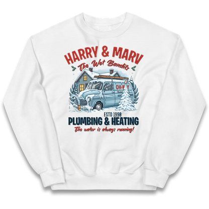 harry & marv home alone Kids Jumper
