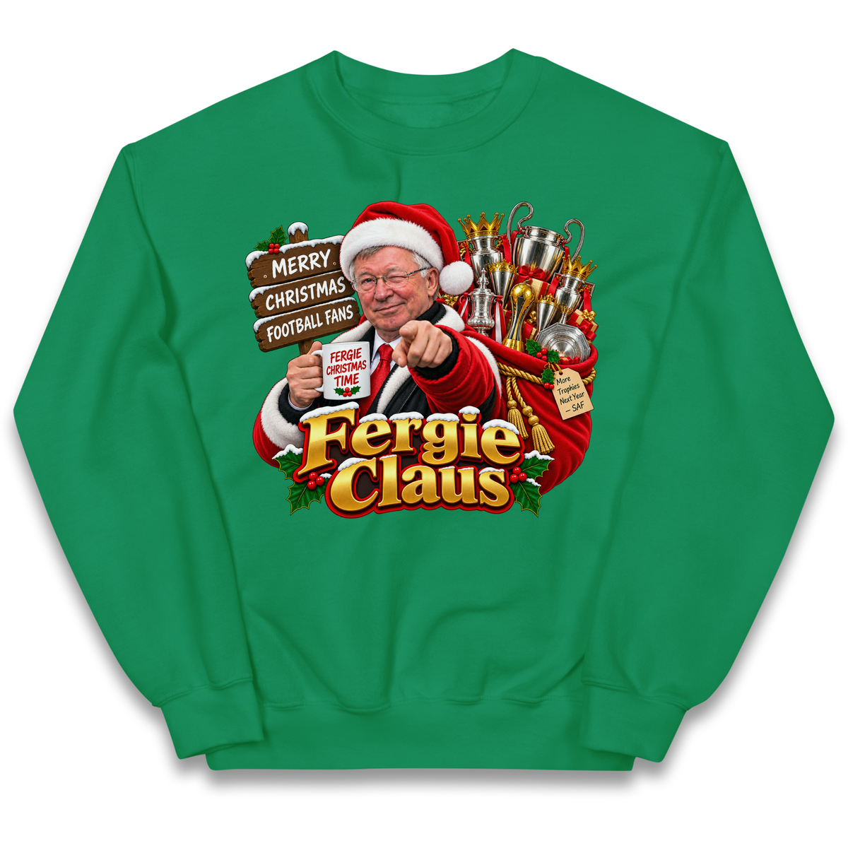 Man United Christmas Kids Jumper