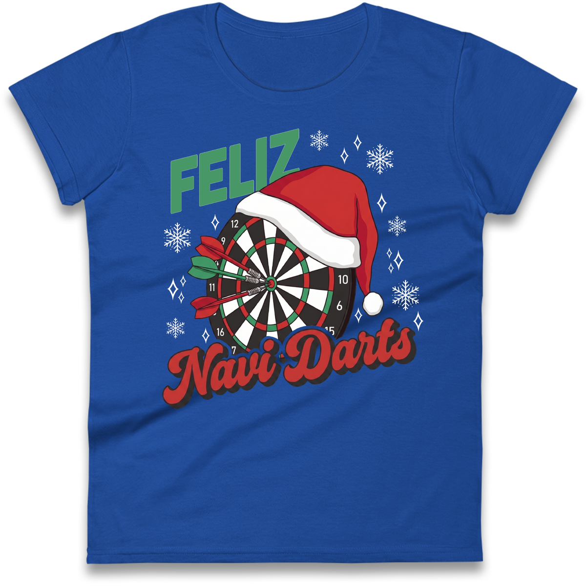 Feliz Navidarts Ladies T-Shirt - Christmas Darts Gift