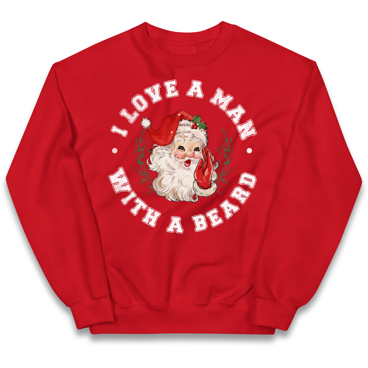 I Love A Man With A Beard Kids Jumper