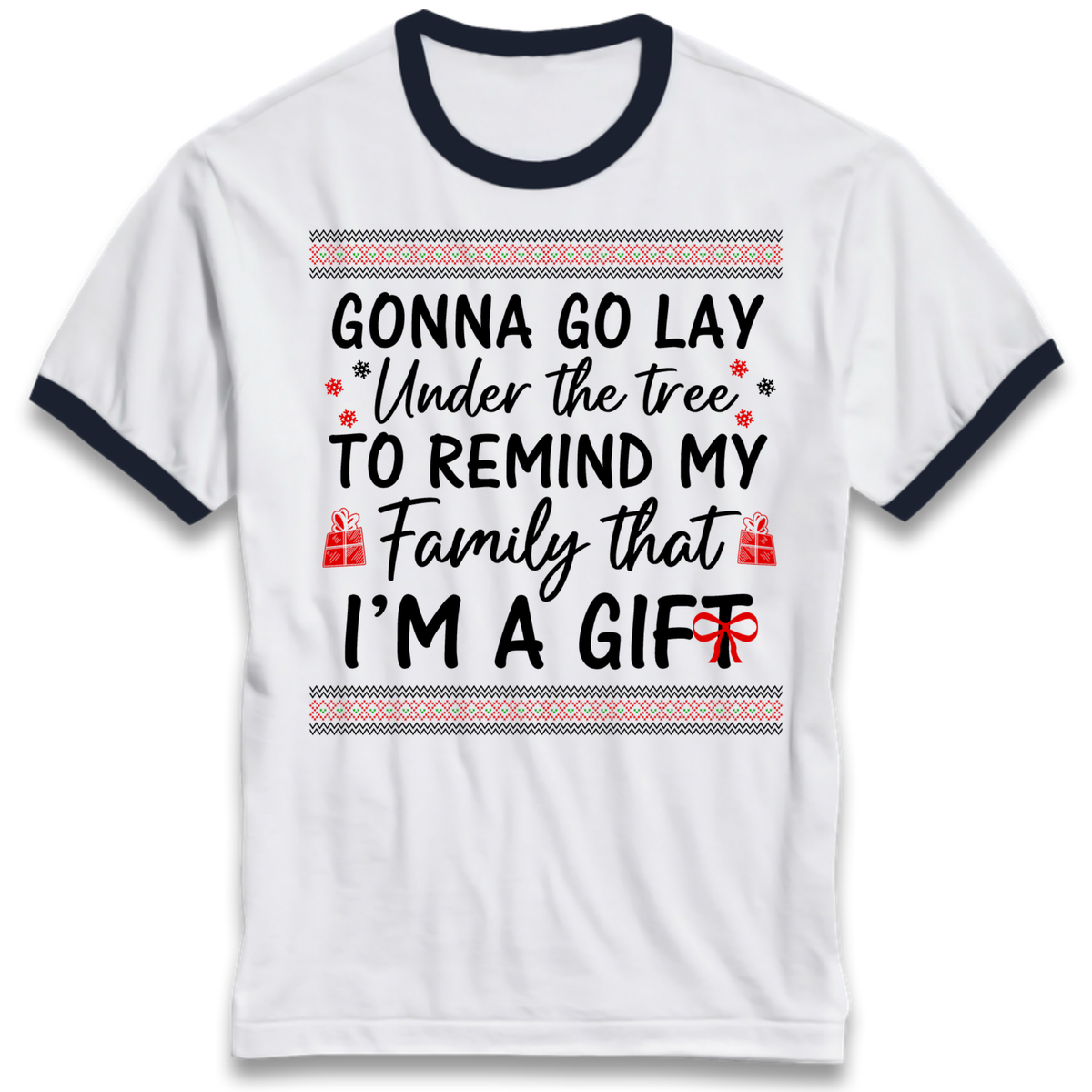 Christmas jumper Ringer T-Shirt
